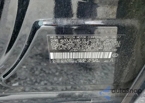 2017 Lexus Is 200T из США, поврежденный, VIN JTHBA1D24H5052073